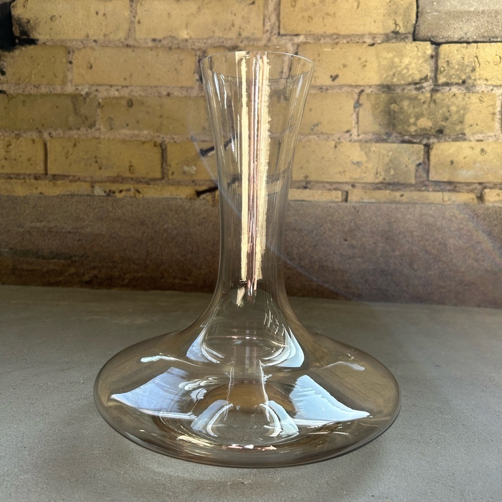 Glass wine decanter from Crate & Barrel